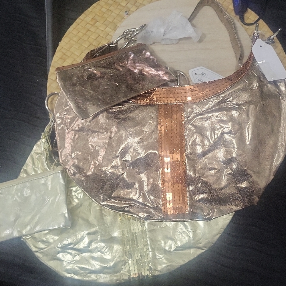 Metallic Women's Bag Set